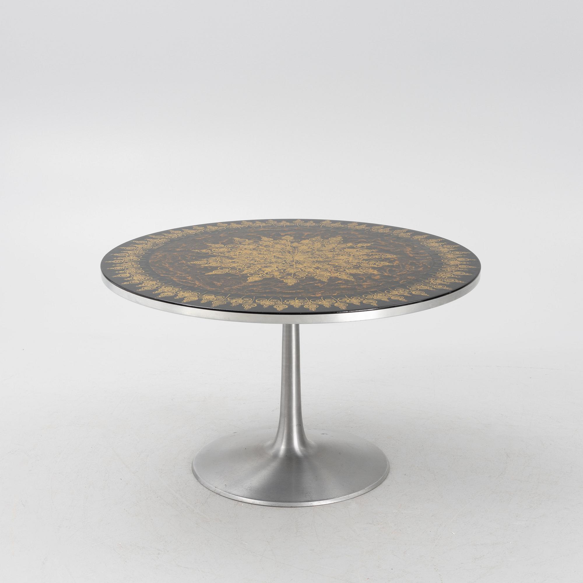 Poul Cadovius, Susanne Fjeldsor Mygge & Björn Wiinblad, a "Mygge" dining table, Cado, Denmark, 1970's/80's.