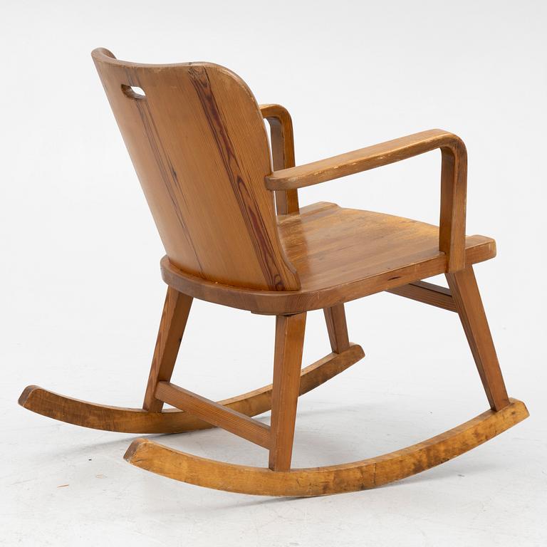 AB ÅBY Furniture Factory, rocking chair, Sportstuga furniture, 1940s-50s.