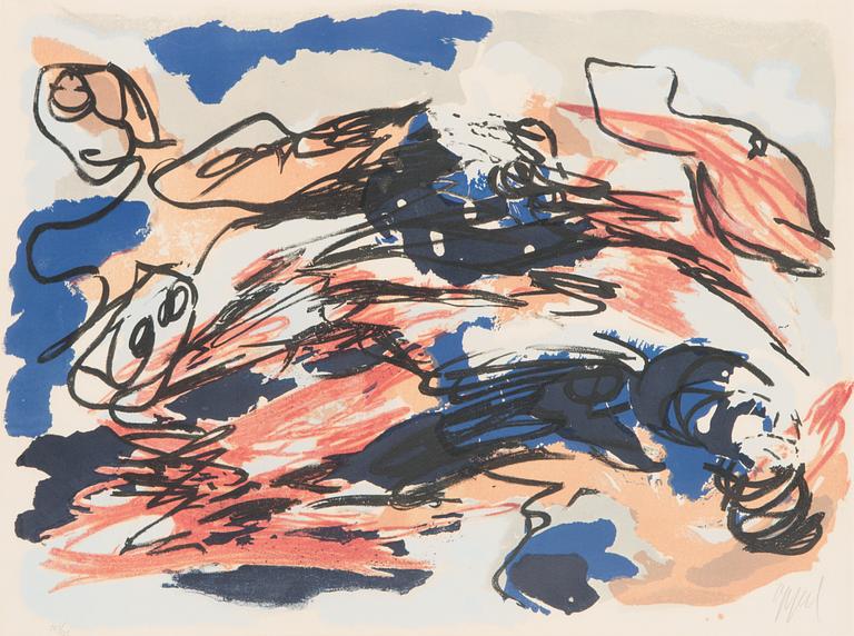 Karel Appel, lithograph in colours, signed and numbered 101/125.