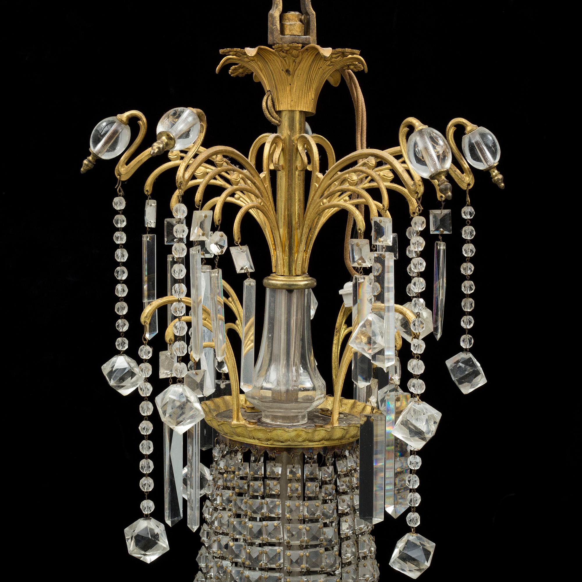 An early 20th century ceiling light.