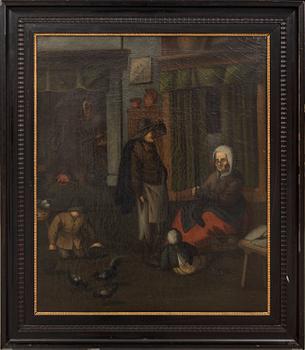 Dutch school, 18th Century, oil on relined canvas.