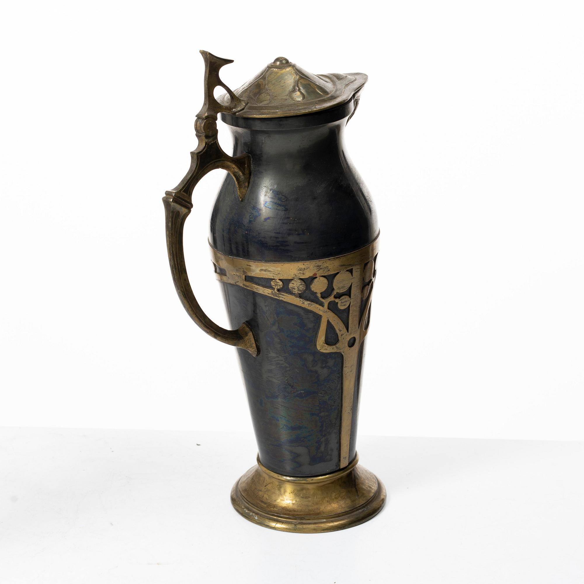 An Art Nouveau pitcher, early 20th century.