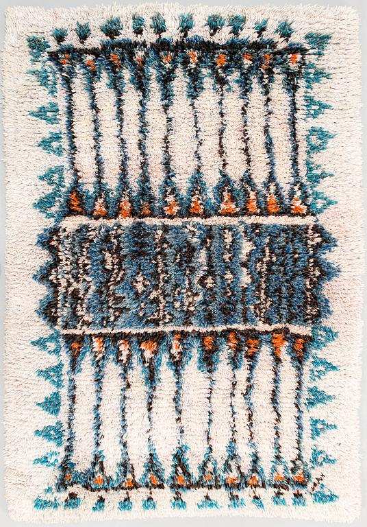 Aini Suomi, ryijy, malli Sylvi Salonen. Noin 154x106 cm.