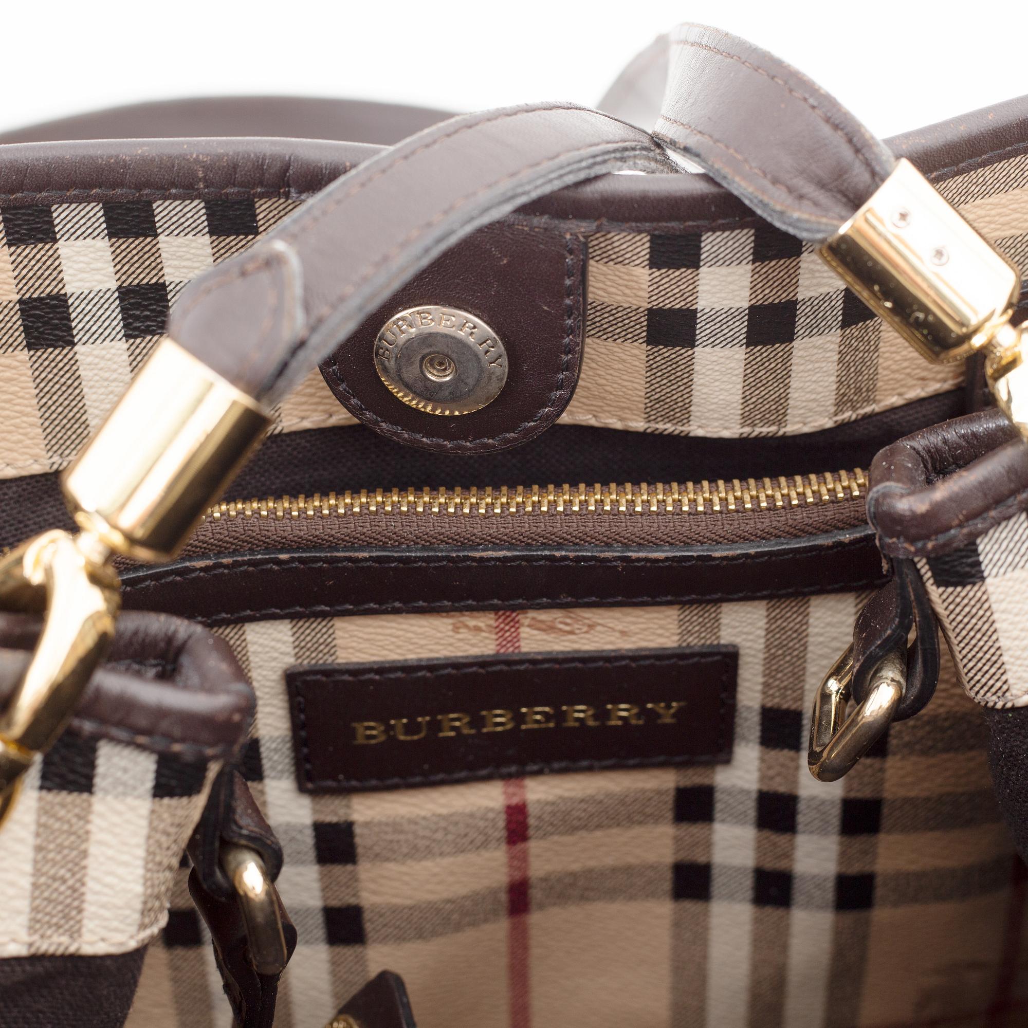Burberry, a Nova Check canvas 'Canterbury Tote Bag'.