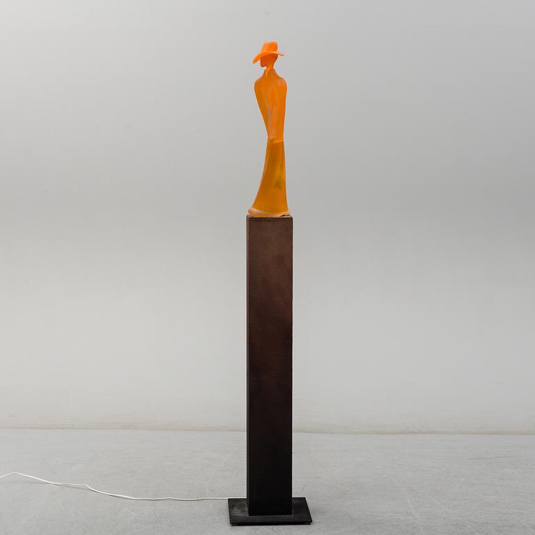 KJELL ENGMAN, "its Rock", a unique glass sculpture, Kosta Boda, Sweden.