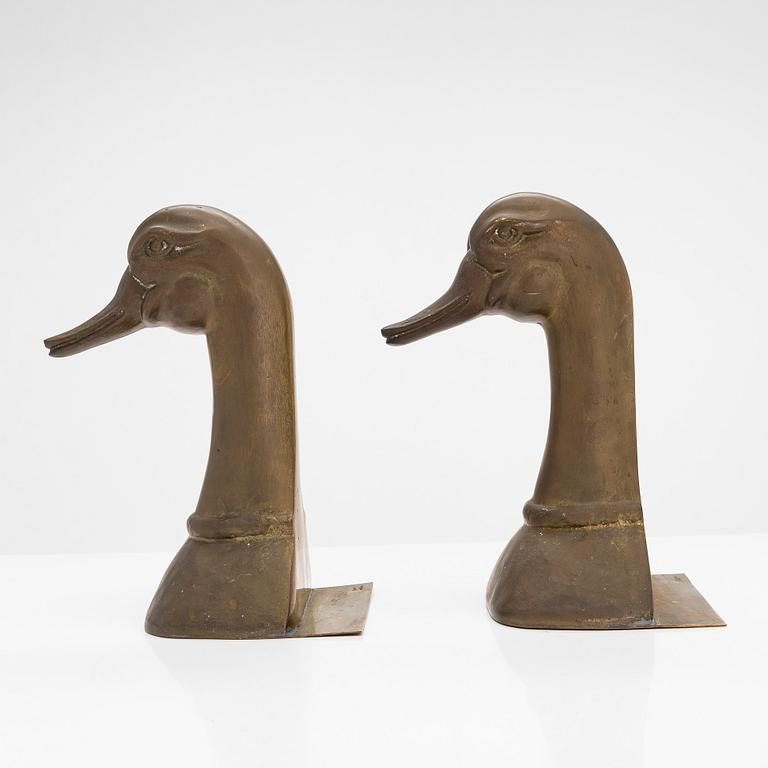 A pair of bookends, later half of 20th century.