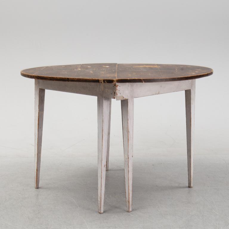 A pair of painted side tables, 19th Century.