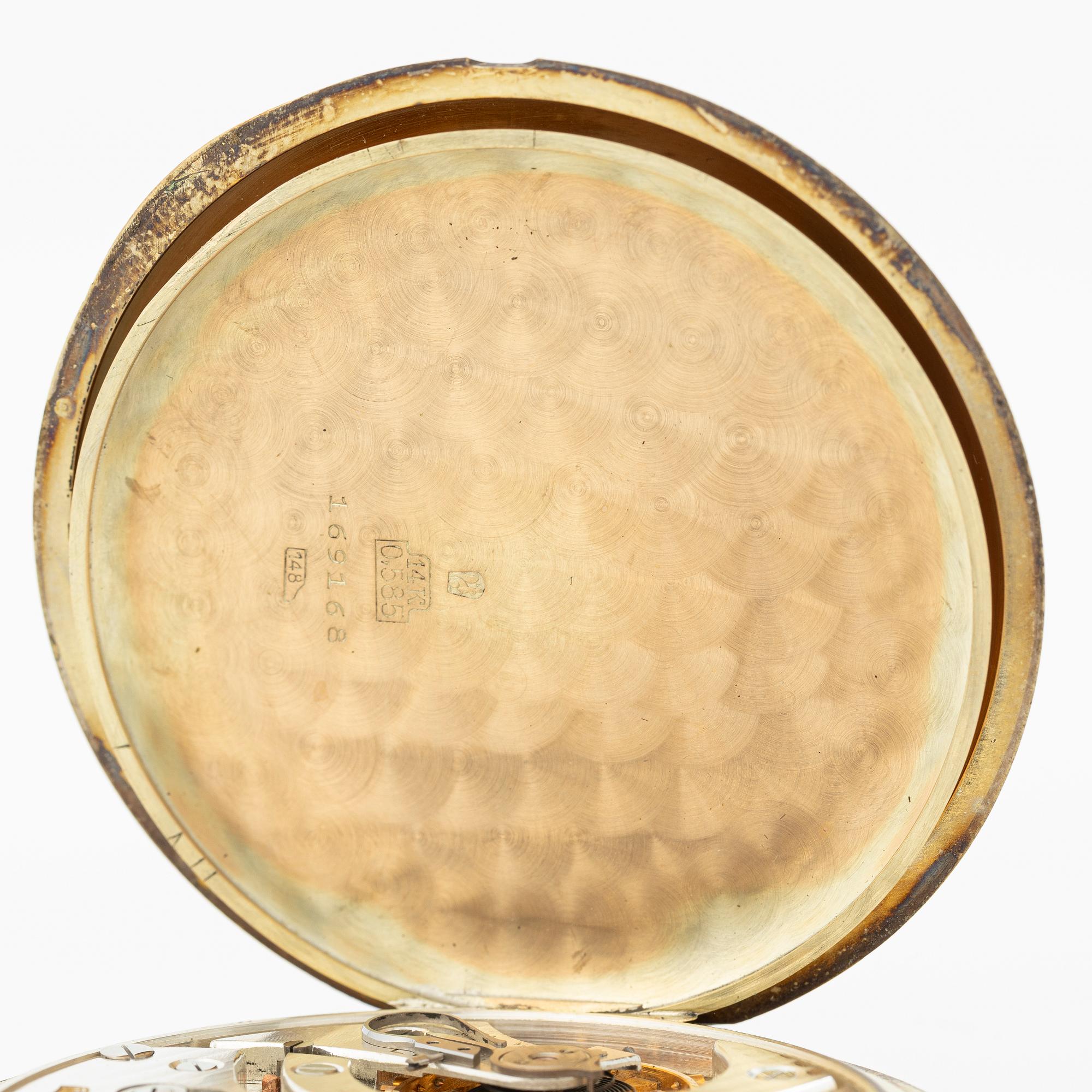 A.Rossel-Conrad, Bienne, pocket watch, hunter, 52 mm.