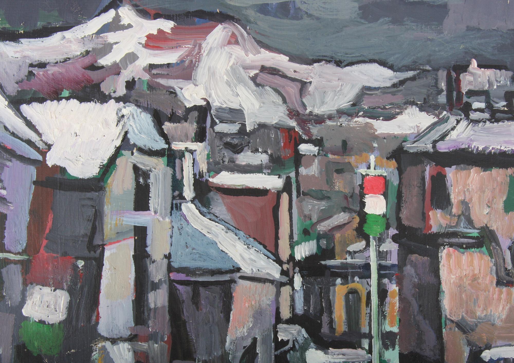 KAMASA, TADEUSZ, olja på pannå, sign.