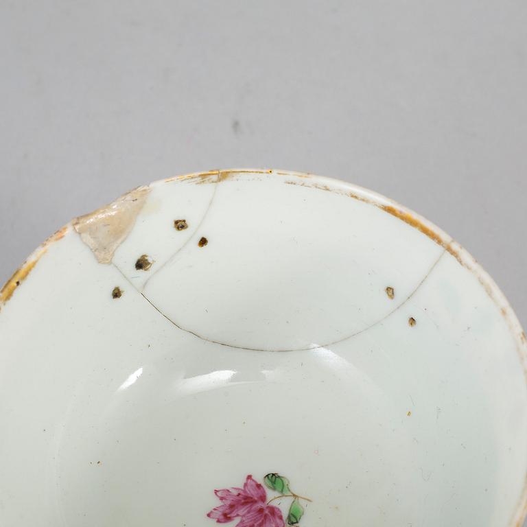 Six cups with saucers, China, Qing dynasty, Qianlong (1736-95).