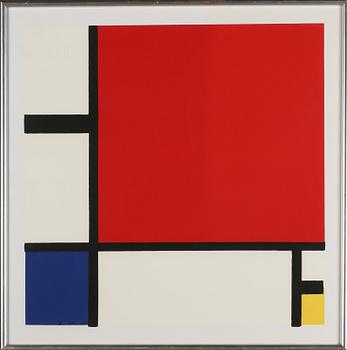 PIET MONDRIAAN, efter, grafiskt blad, monogramsignerad och daterad 30 i trycket.
