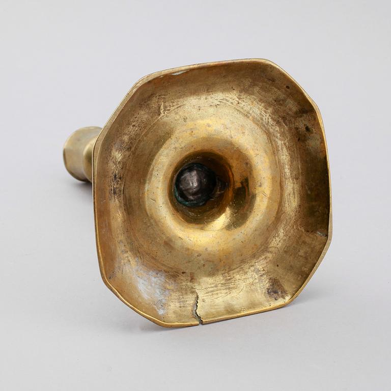 LJUSSTAKE, brons, 1700-tal.