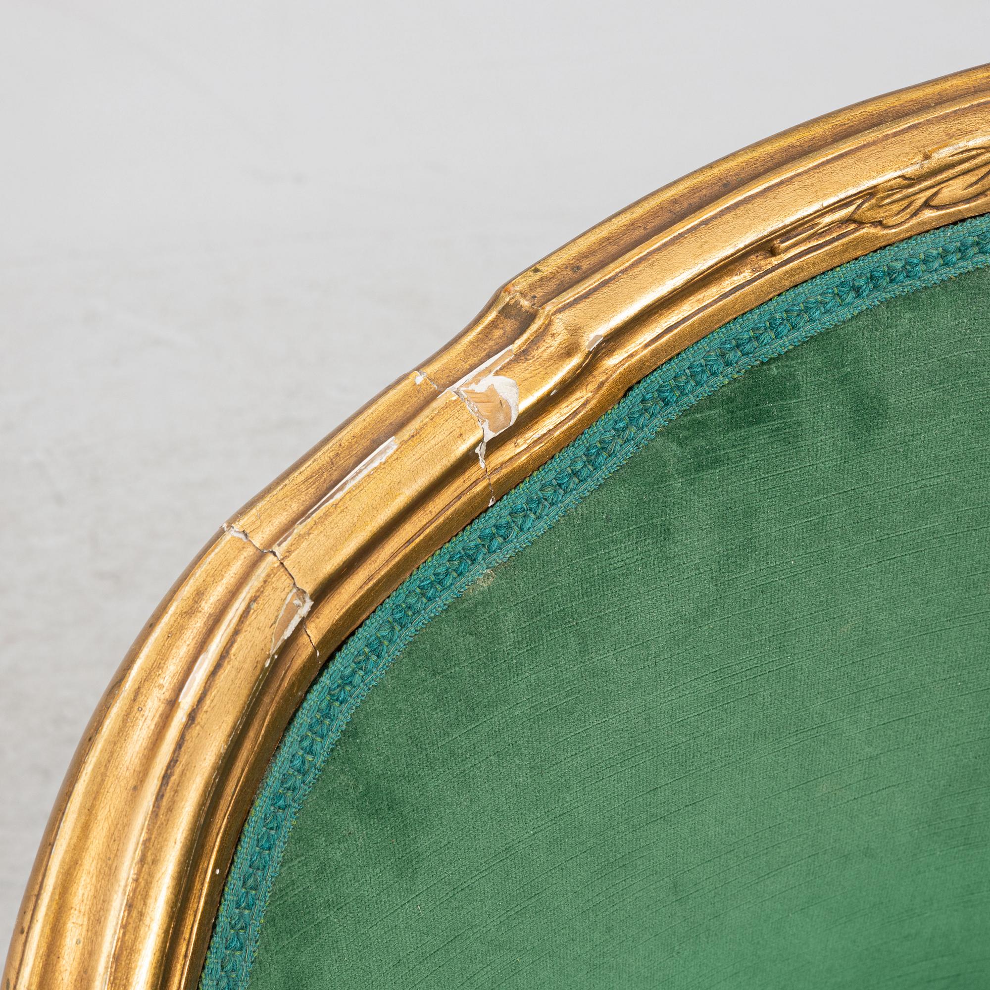 Fåtölj, gustaviansk stil, omkring 1900.