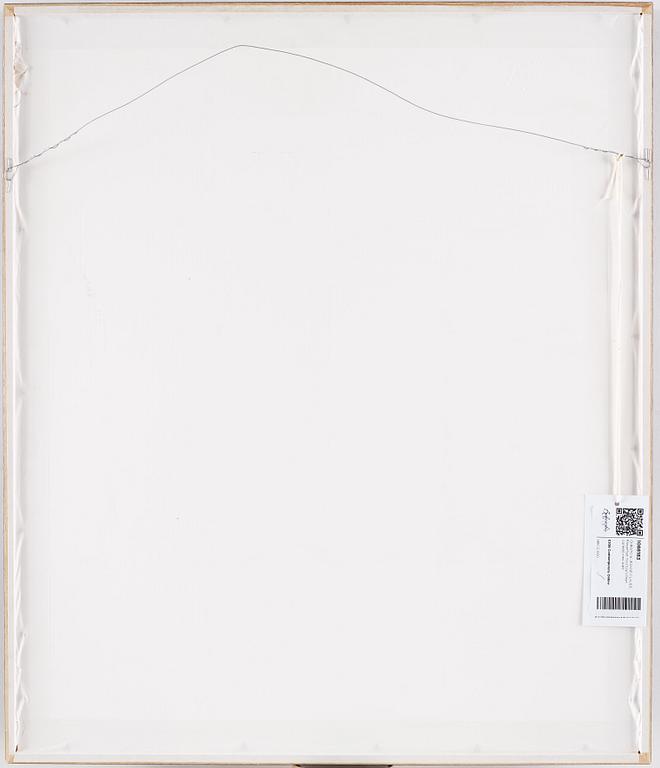 CHRISTO & JEANNE-CLAUDE, Offset print with fabric, signed in blue chalk.