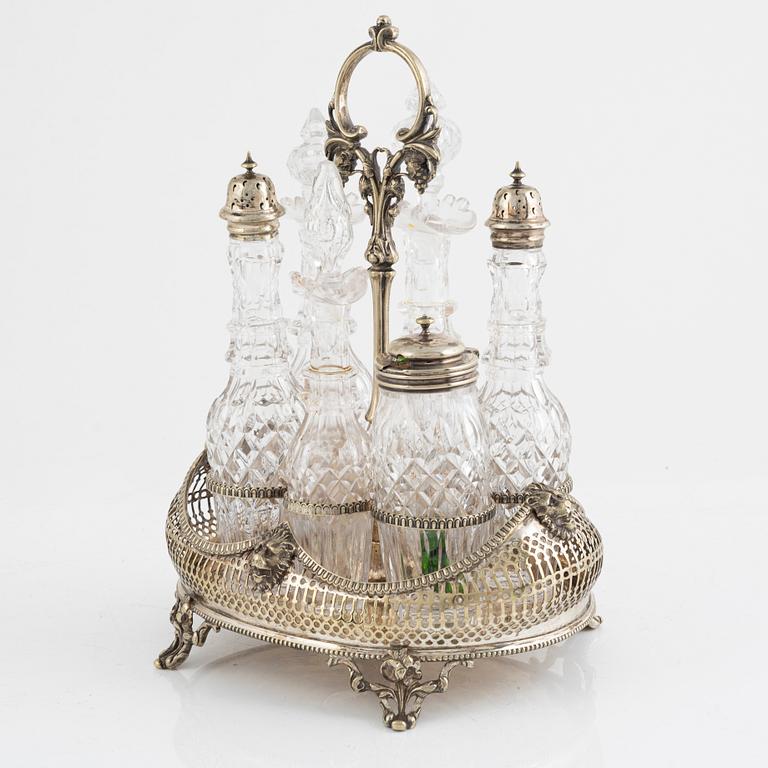 Table centrepiece, nickel silver, England, 19th century.