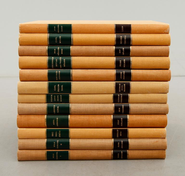 BÖCKER: SAK, 12 volymer, konstböcker, 1960-tal.