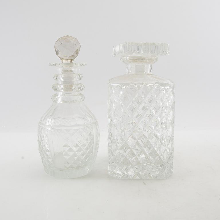 Decanters 4 pcs 20th century.