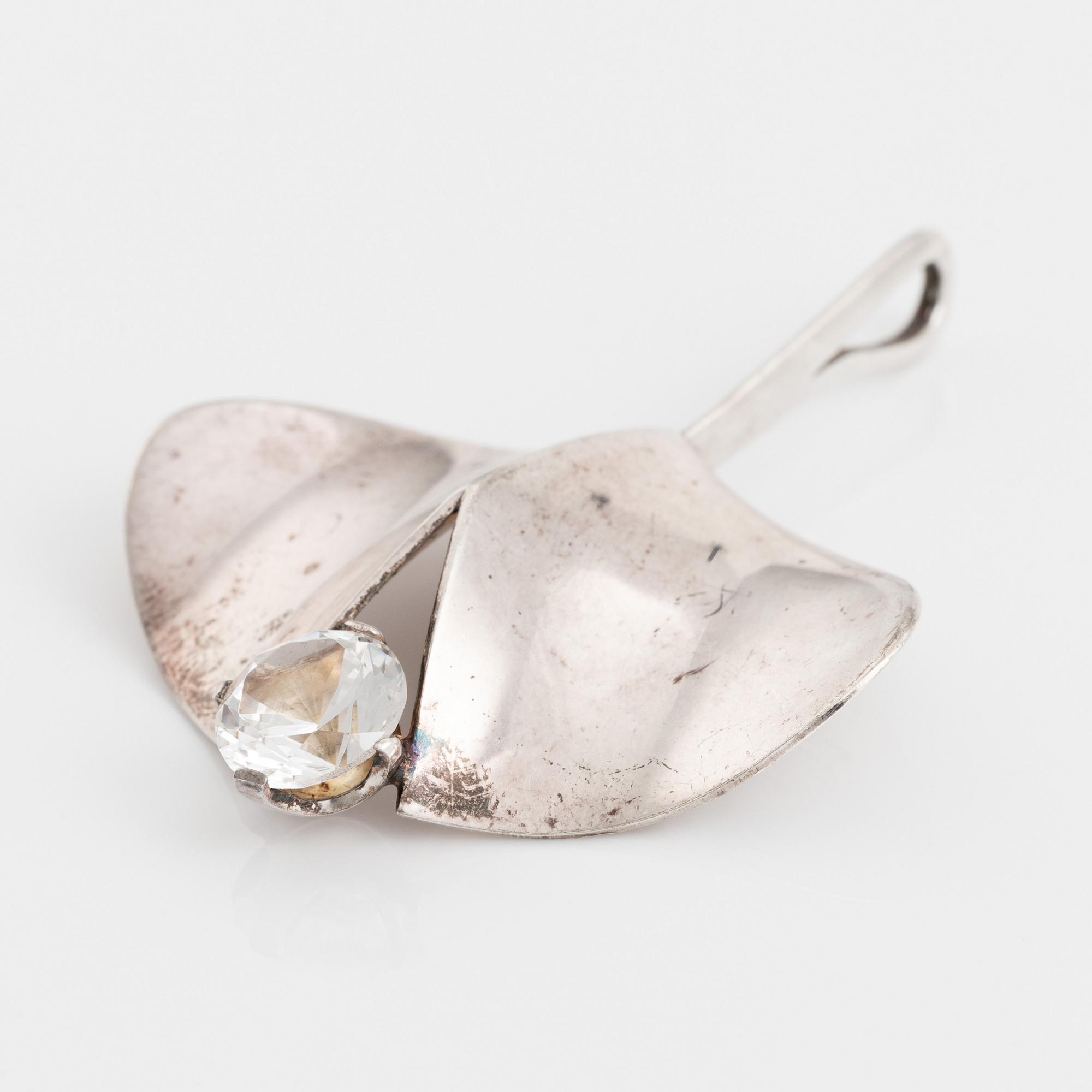 Karl-Erik Palmberg, Alton, silver and synthetic white spinel