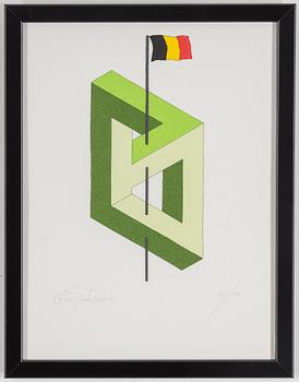 OSCAR REUTERSWÄRD, färglitografier, 2 st, signerade och numrerade 165/190 och 180/190.