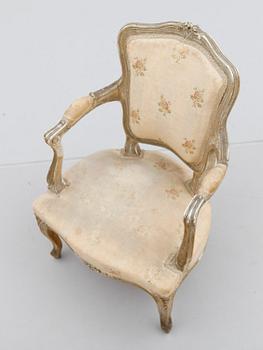 BARNSTOL, rokokostil, 1900-talets mitt.