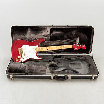 A 1980-81 Fender Stratocaster "Strat" electric guitar.