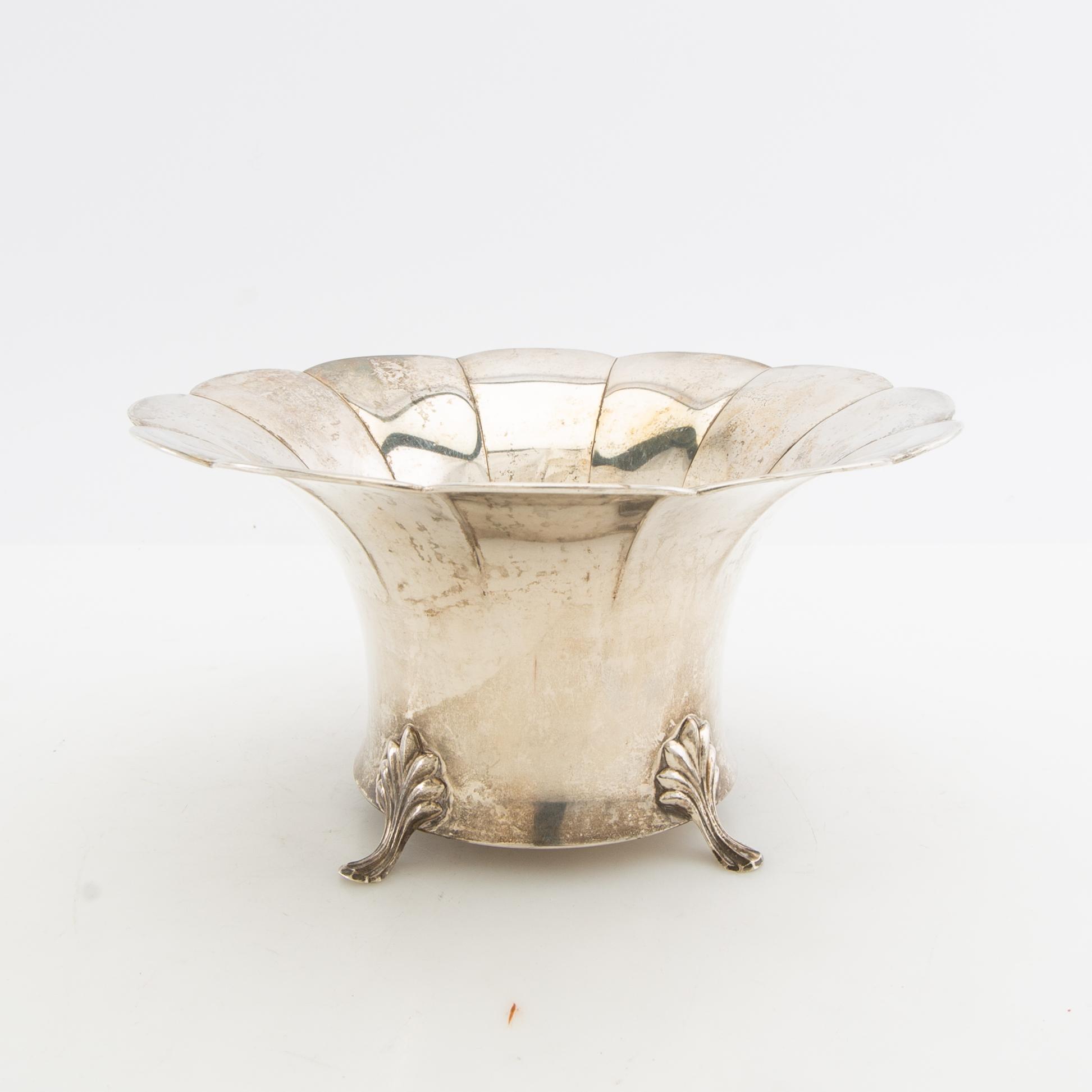 H Müller bowl silver Stockholm  1929.