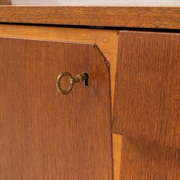 A teak veneered bokkcase, Sweden, 1950's.