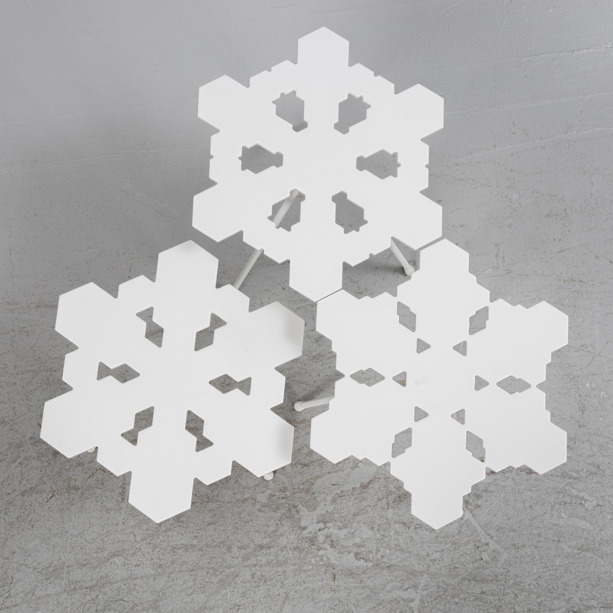 Claesson Koivisto Rune, side table, set of 3, "Snowflake", OFFECCT, 21st century.