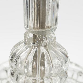 An Orrefors glass ceiling light, mid 20th Century.