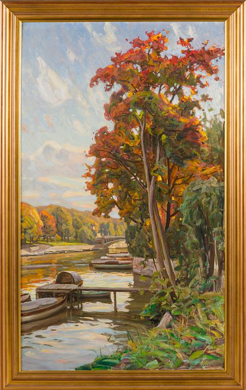 Victor Westerholm, Vy från Aura Å.