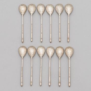 Vasily M. Ashmarin, Teskedar, 12 st, silver, Moskva, Ryssland 1894.