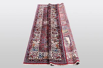 A rug, semi-antique rug Kirman, signed, circa 248 x 169 cm.