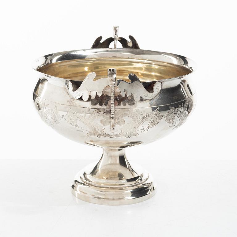 Brännvinsskål, silver, Sverige 1978, sannolikt Hudiksvall eller Bollnäs.