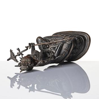 A Pala revival bronze figure of Sitatapatra, Tibet, known as the 'the white parasol Goddess', 18th century.