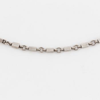 A silver necklace by Wiwen Nilsson, Lund 1948.