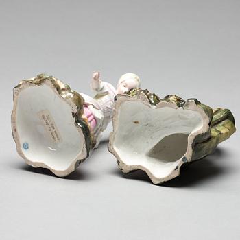 Two Höchst figurines, 1770's.