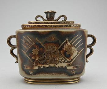 LOCKURNA, stengods, "Flambé", Gunnar Nylund med dekor av Oskar Dahl, Lidköping, 1930-tal.