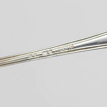 27 silver spoons, model old French, CG Hallberg and GAB, Stockholm, 1924-65.