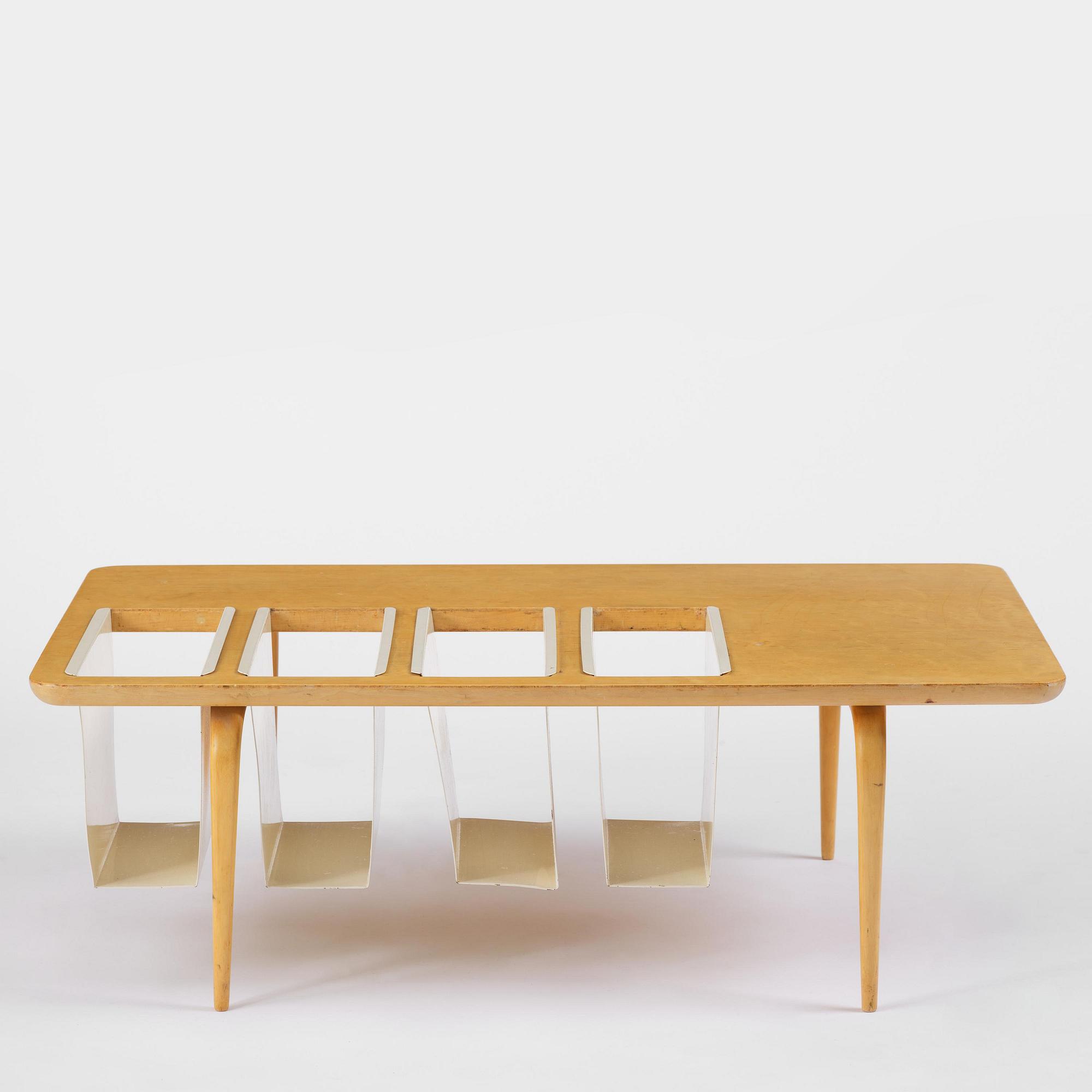 Bruno Mathsson, a magazine table, Firma Karl Mathsson, Värnamo, 1964.