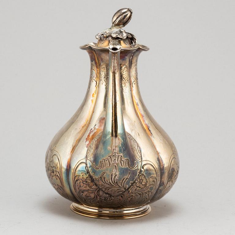 Charles Reily & George Storer, a silver coffee pot from London, England, 1843.