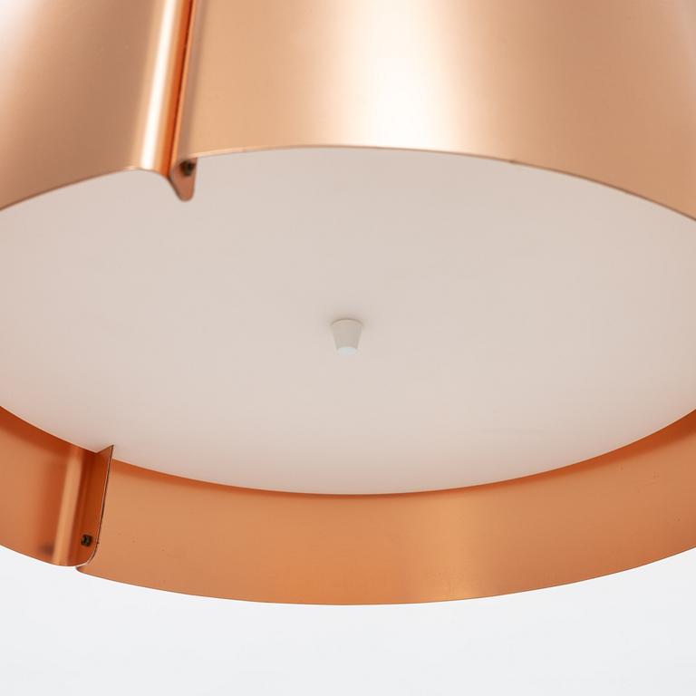 Jonas Lindvall, a model 'W 124 Large' copper ceiling light, Wästberg.