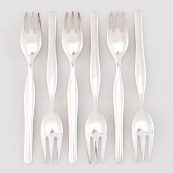 TAPIO WIRKKALA, A 57-piece set of 'Tapio' silver cutlery, Hopea-/Kultakeskus, Hämeenlinna, Finland 1961-76.