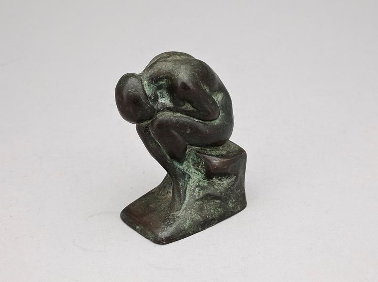 HALVAR FRISENDAHL, skulptur, brons, sign.