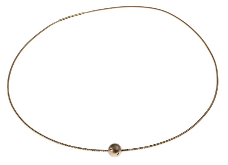 HALSBAND, guld, Lantz, 1900/2000-tal.
