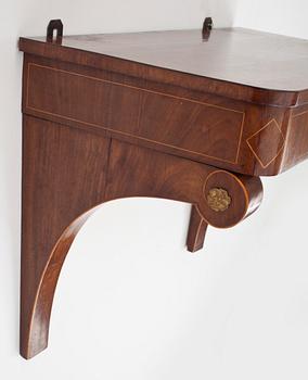 SPEGEL MED KONSOLBORD, empire, Danmark, 1800-talets första hälft.