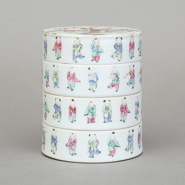 MATBURK, porslin, Kina 1800/1900-tal.