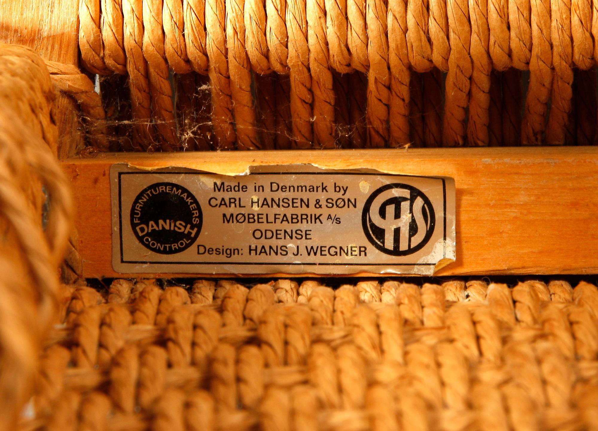 STOLAR, 4 st, "CH 23", Hans J. Wegner, Carl Hansen.