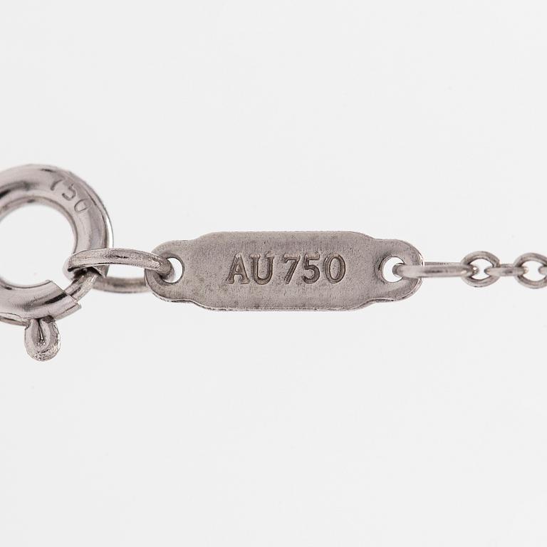 Tiffany & Co, halsband, "Metro Heart", 18K vitguld och diamanter.