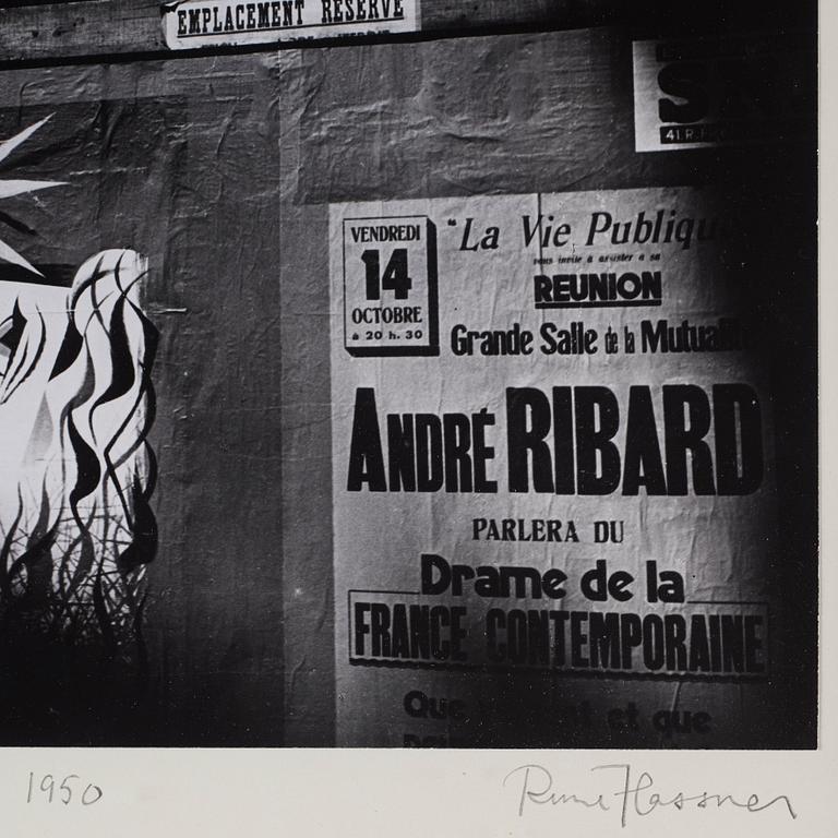 "Picassovägg, St Michel, Paris", 1950.