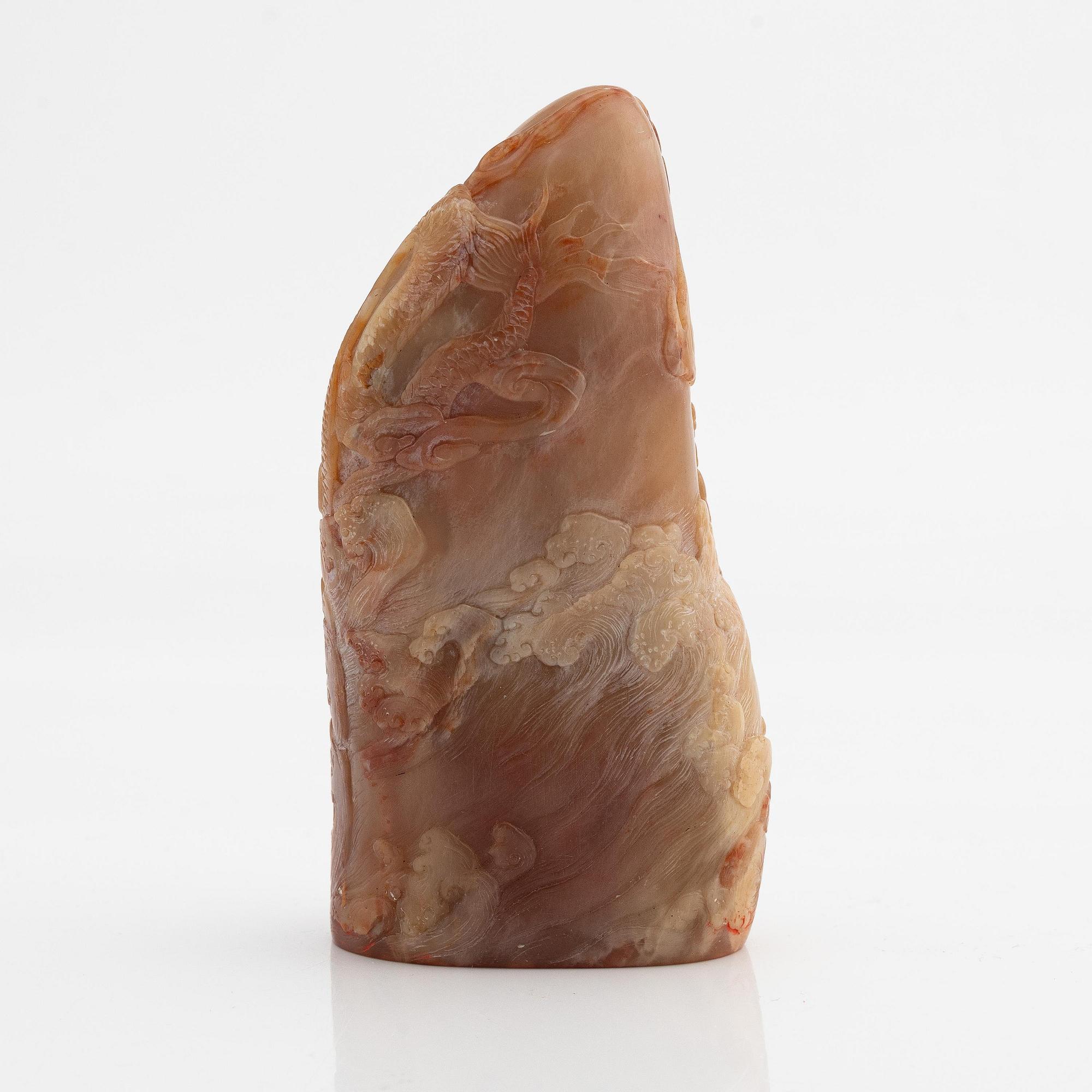 Sigill, soapstone. Kina, 1900-tal.